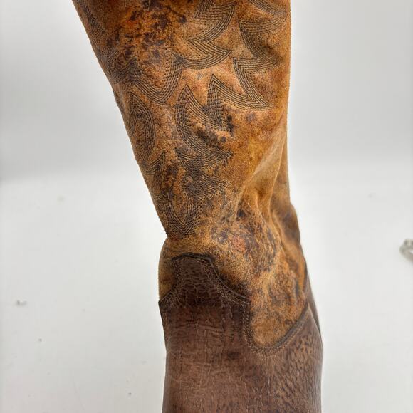 Tony Lama Jaws 7977 Cognac Rolo Leather Boots Men's 10D Western Workwear - Picture 12 of 14